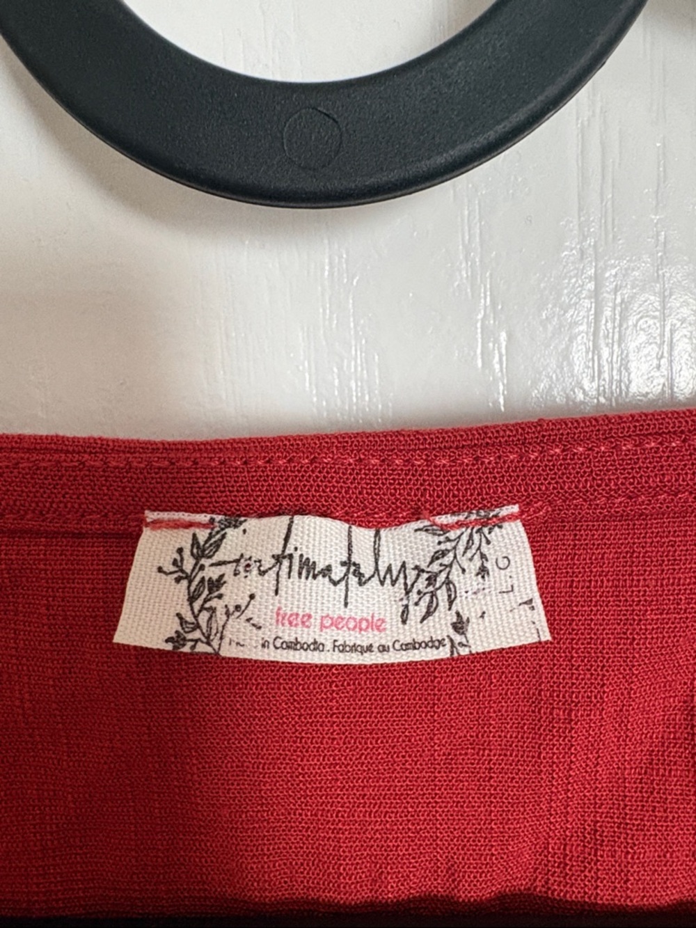 Free People Deep Conversations Rust Red Deep V Short Sleeve Bodysuit - Picture 6 of 11